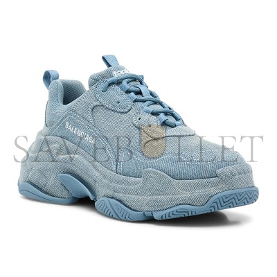 BALENCIAGA TRIPLE S WOMEN'S DENIM SNEAKERS 524039W2DEN4000 BALENCIAGA TRIPLE S WOMEN'S DENIM SNEAKERS 524039W2DEN4000